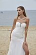 Mori Lee 15053 Parvati Asymmetric Waist Ruched Bridal Gown