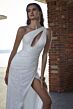 Mori Lee 15059 Portia One-Shoulder Asymmetric Cutout Bridal Dress