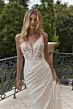 Mori Lee 2607 Paris Illusion Sleeve Drape Skirt Wedding Dress