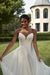 Mori Lee 2609 Pearlina Bishop Sleeve Cutout Back Bridal Gown