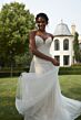 Mori Lee 2609 Pearlina Bishop Sleeve Cutout Back Bridal Gown
