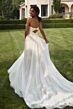 Mori Lee 2609 Pearlina Bishop Sleeve Cutout Back Bridal Gown