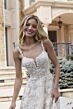 Mori Lee 2610 Preciosa Narrow Plunging Neck A-Line Wedding Gown