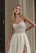 Mori Lee 2613 Pilar A-line High Slit Wedding Gown