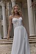 Mori Lee 2620 Prospera Bishop Sleeve High Slit Bridal Dress