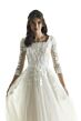 Mori Lee 30165 Nathalie Square Neck Quarter Sleeve Wedding Gown