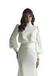 Mori Lee 30169 Nigella Blouson Top Bishop Sleeve Bridal Gown