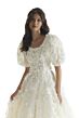 Mori Lee 30172 Natasha Puff Sleeve Scoop Neck Wedding Gown