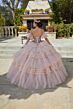 Mori Lee 34093 Ruffle Skirt Detachable Sleeve Quinceanera Gown