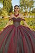 Mori Lee 60184 Basque Waist Ruched Bodice Quinceanera Dress