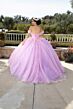Mori Lee 60186 Ruched Bodice 3D Flowers Quinceanera Gown