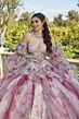 Mori Lee 89423 Ruffle Skirt Floral Print Quince Dress