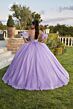 Mori Lee 89426 Puff Sleeve Corset Bodice Quince Gown