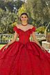 Mori Lee 89431 Butterfly Neckline Peplum Skirt Sweet 16 Dress