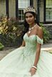 Mori Lee 60193 Beaded Basque Waist Quince Gown