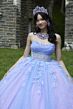 Mori Lee 89448 Cowl Neck Sheer Bodice Quince Dress