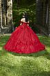 Mori Lee 89450 Cowl Neck Illusion Bodice Quince Gown