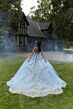 Mori Lee 89458 Petal Train Sweetheart Neck Sweet 16 Gown