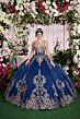 Mori Lee 89501 Sheer Cape Petal Train Pleated Skirt Dress