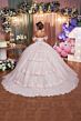 Mori Lee 89502 Sheer Corset Bodice Removable Sleeve Dress