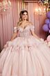 Mori Lee 89508 Ruffle Skirt Beaded Cold-Shoulder Dress