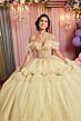 Mori Lee 89508 Ruffle Skirt Beaded Cold-Shoulder Dress