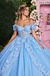 Mori Lee 89509 Off-The-Shoulder Pannier Skirt Sheer Bodice Dress