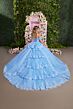 Mori Lee 89509 Off-The-Shoulder Pannier Skirt Sheer Bodice Dress