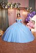 Mori Lee 89509 Off-The-Shoulder Pannier Skirt Sheer Bodice Dress