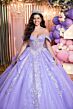 Mori Lee 89511 Beaded Sheer Bodice Petal Train Dress