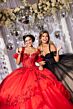 Mori Lee 89513 Illusion Side Back Bow Streamer Cold-Shoulder Dress