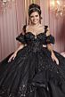 Mori Lee 89516 Puff Sleeve Back Bow Removable Train Dress