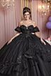 Mori Lee 89516 Puff Sleeve Back Bow Removable Train Dress
