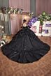 Mori Lee 89516 Puff Sleeve Back Bow Removable Train Dress