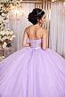 Mori Lee 89524 Sweetheart Neck Sheer Bodice Rosette Hem Dress