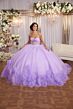 Mori Lee 89524 Sweetheart Neck Sheer Bodice Rosette Hem Dress