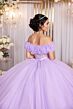 Mori Lee 89524 Sweetheart Neck Sheer Bodice Rosette Hem Dress