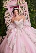 Mori Lee 89526 Puff Sleeve V-Neck Sheer Bodice Dress