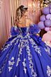 Mori Lee 89526 Puff Sleeve V-Neck Sheer Bodice Dress