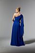 Mori Lee MGNY 72904 One-Shoulder Angel Sleeve Dress