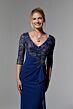 Mori Lee MGNY 72909 Illusion Sleeve Ruched Dress