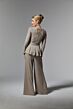 Mori Lee MGNY 72911 Peplum Wrap-Style Top Formal Pant Suit