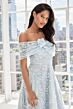 Mori Lee 73101 Sweetheart Neck Floral A-Line Dress
