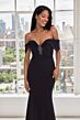 Mori Lee 73106 Beaded Sweetheart Neck Off-The-Shoulder Dress