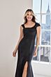 Mori Lee 73118 High Slit Asymmetric Neck Brocade Dress
