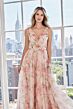 Mori Lee 73122 Sleeveless Floral Printed A-Line Dress