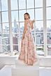 Mori Lee 73122 Sleeveless Floral Printed A-Line Dress