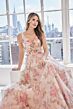 Mori Lee 73122 Sleeveless Floral Printed A-Line Dress