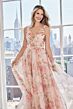Mori Lee 73122 Sleeveless Floral Printed A-Line Dress