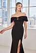 Mori Lee 73129 High Slit Off-The-Shoulder Cutout Dress